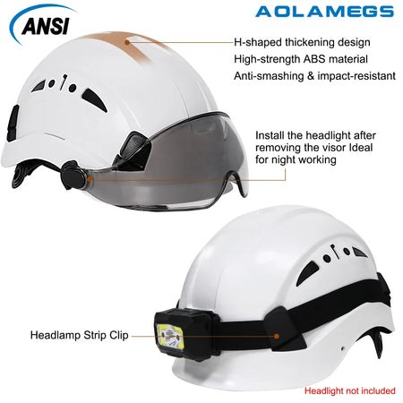 CR08 Safety Helmet With Visor &ndash; Lightweight Head Protection