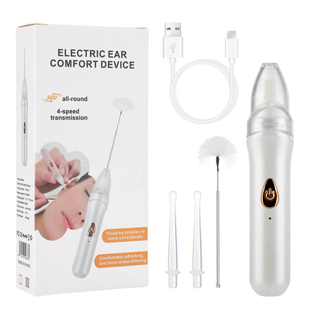 YX-812 Electric Ear Cleaner &ndash; Four Speed Settings Portable WHITE