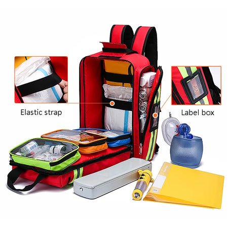 Disaster Relief First Aid Kit Emergency Backpack &ndash; Spacious