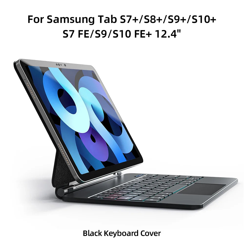 Magic Keyboard Case for Galaxy Tab S9 Plus 12.4in &ndash; Backlit Black Korean / 12.4 inch / CHINA
