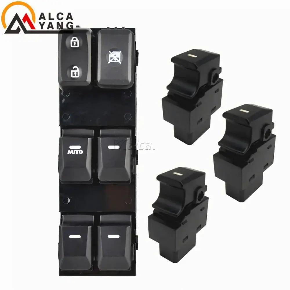Electric Power Window Switch With Red Backlight For Kia Sportage 2011-2016 by InterCyprus Trading Ltd