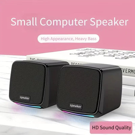 Mini Speaker With Cool Lights Stereo Sound &ndash; USB Powered
