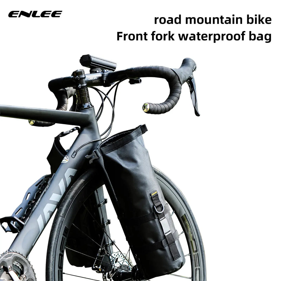 ENLEE Bicycle Multifunctional Front Fork Bag Outdoor Waterproof Bag 5L Capacity Road Mountain Bike Long-Distance Travel Bag by InterCyprus Trading Ltd