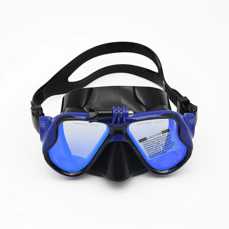 Professional Scuba Mask and Snorkel &ndash; Anti-Fog and UV Protection Blue P Blue