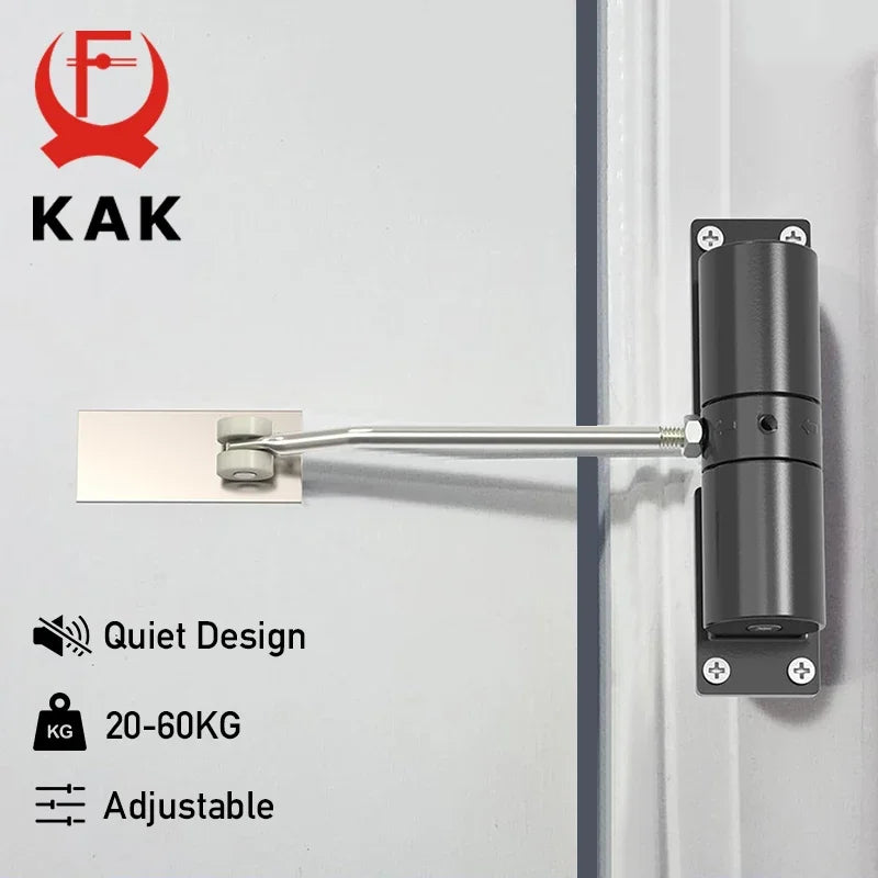 KAK Automatic Door Closer &ndash; Adjustable Soft Closing Hydraulic Buffer