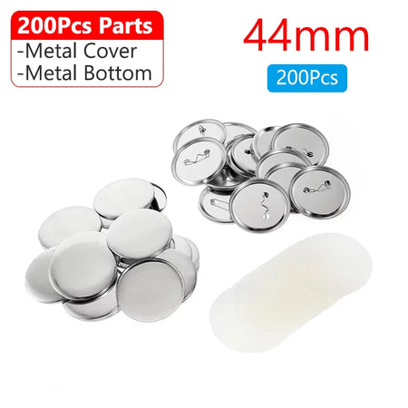 32mm 58mm 75mm Badge Button Mold &ndash; Interchangeable Dies 200pcs 44mm parts