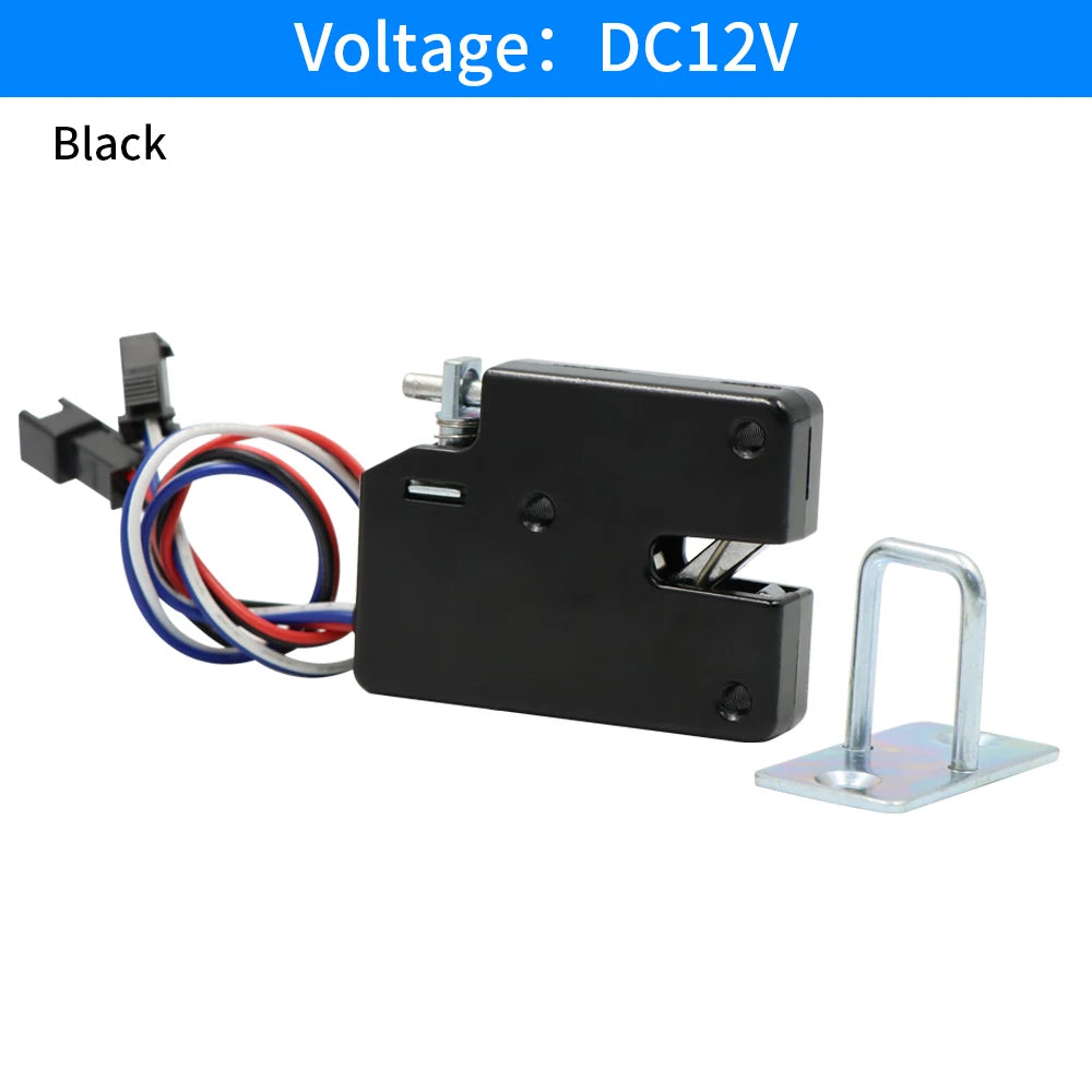 XG70A Electromagnetic Lock &ndash; Three-Voltage Compatibility Black-DC12V-2.4A