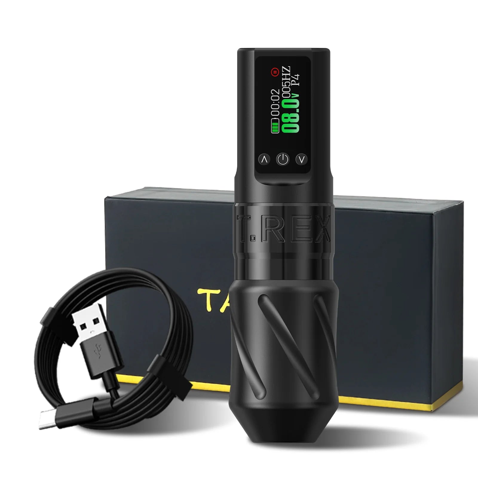 T-Rex Wireless Tattoo Machine &ndash; Long-Lasting Battery black