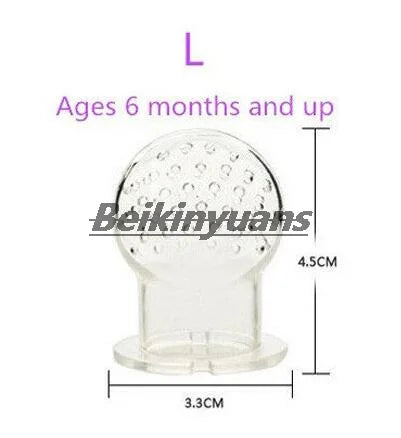 Silicone Fruit &amp; Vegetable Pacifier for Babies mesh bag L