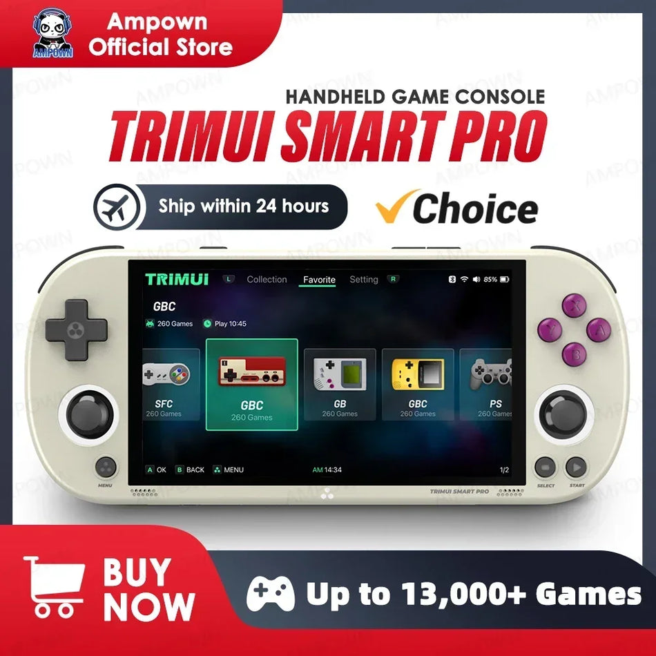 Trimui Smart Pro Handheld Game Console &ndash; 4.95 Inch IPS