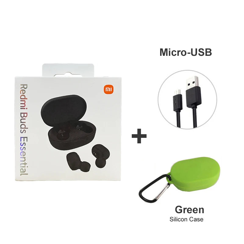 Xiaomi Redmi Buds Essential Global Version True Wireless Bluetooth Earphones with Mic and Touch Control Essential green usb / CHINA