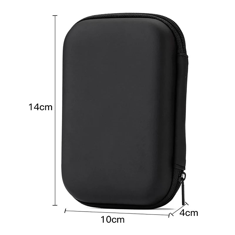 KOQZM 2.5 inch HDD/SSD Hard Drive Case - Portable Storage Solution black