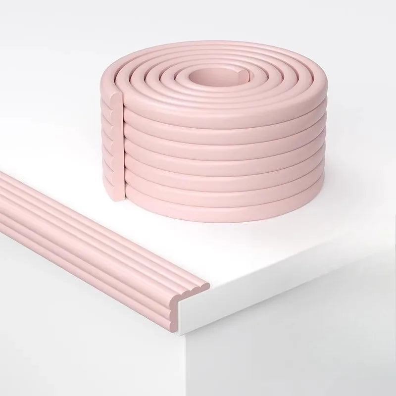 2M Safety Protection Strip | Child-Safe Table &amp; Desk Edge Guard Pink / 2M