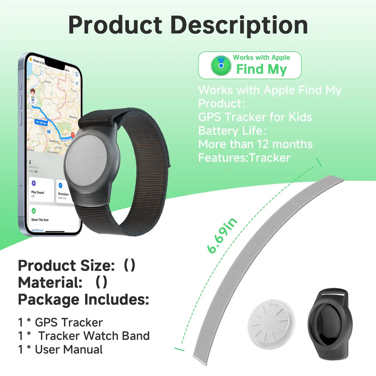 iOS GPS Tracker Watch For Kids &ndash; Find My Compatible