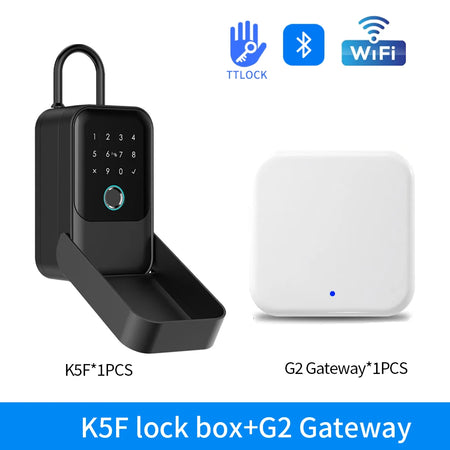 K3F/K5F Waterproof Key Safe Box - Smart Fingerprint Access K5F-ttlock-G2