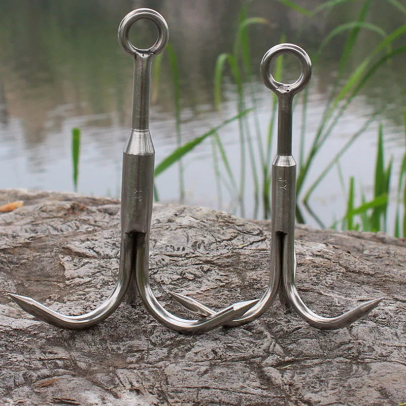 3-Claw Stainless Grappling Hook - Outdoor Climbing
