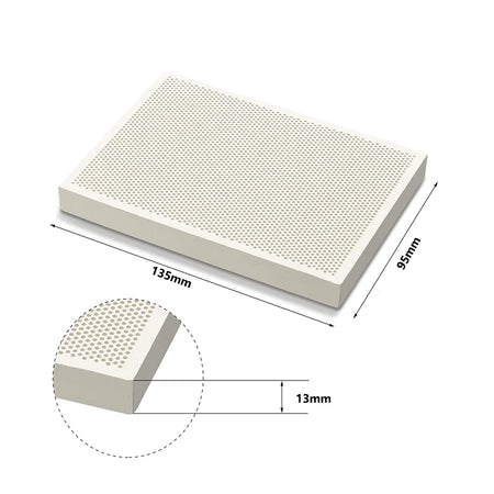 Honeycomb Ceramic Soldering Board with Special Needles for Jewelry Making Square 135x95x13mm