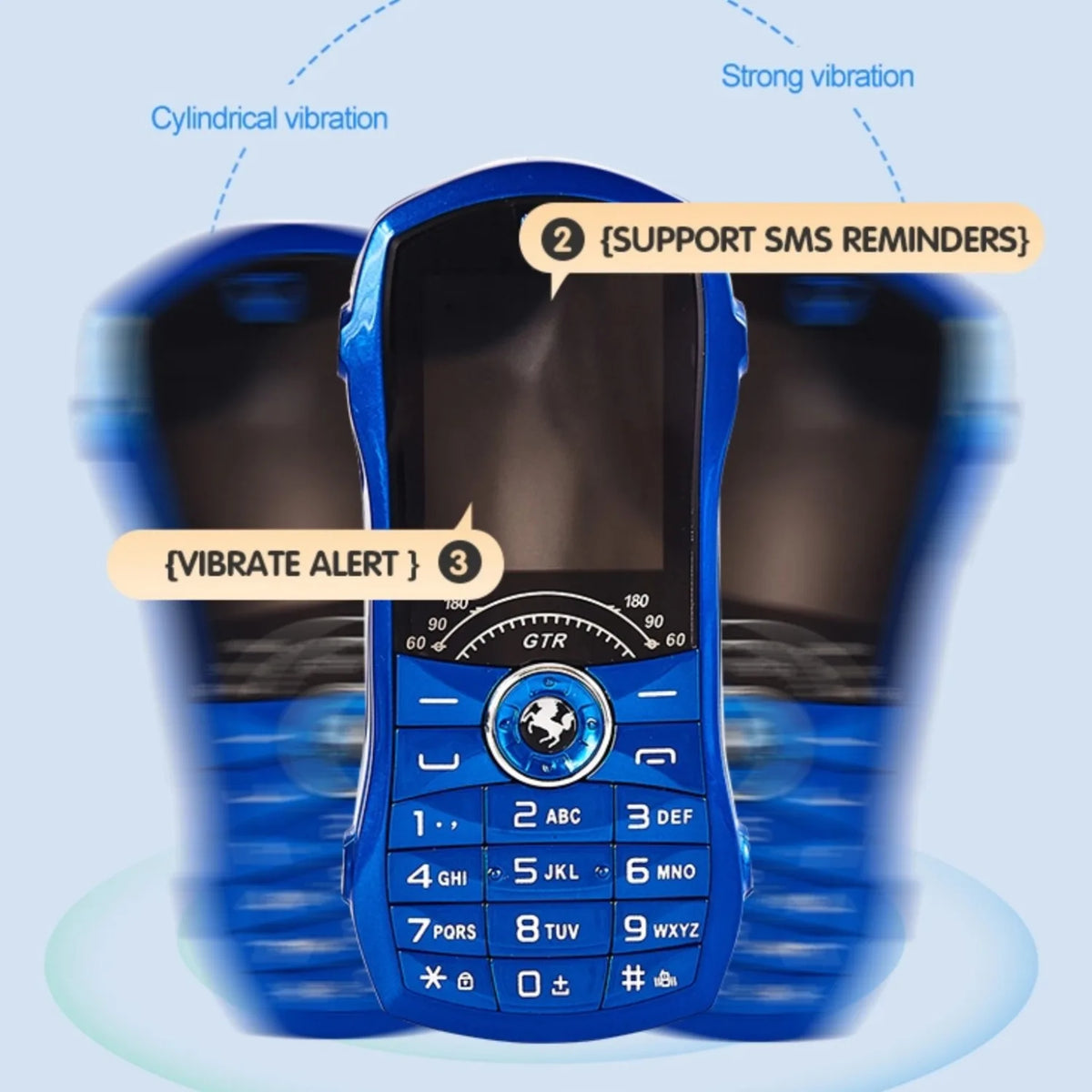 Unlocked Cute Car Toy Feature Phone For Kids &ndash; Low Radiation