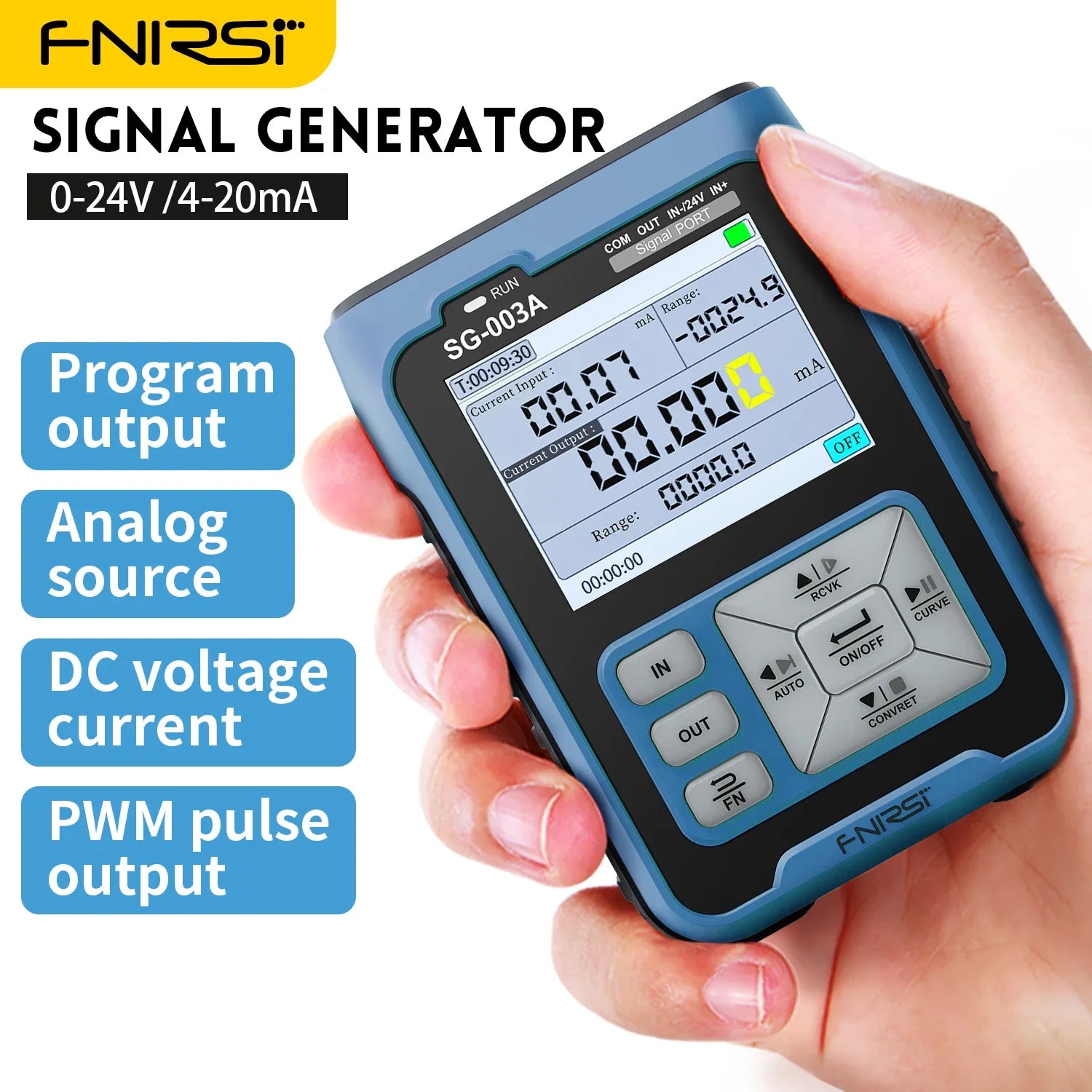 FNIRSI SG-003A &ndash; Multifunctional Signal Generator with PT100 Calibration