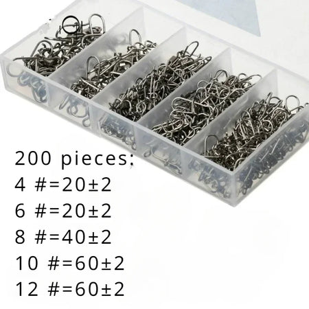 Delysia King Fishing Gear Kit - 50/100/200 Piece Set 200pcs