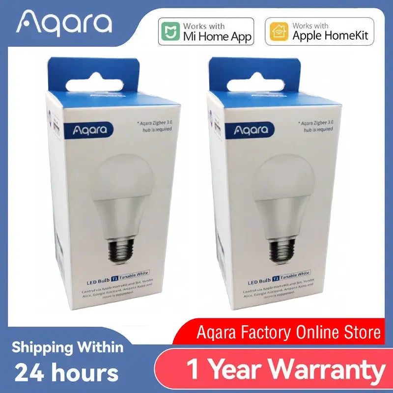 Aqara Smart LED Bulb T1 Zigbee 3.0 Bluetooth Tunable White E27 by InterCyprus Trading Ltd