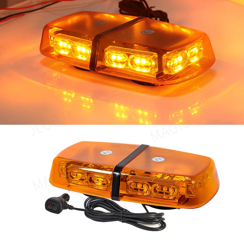 36 LED Roof Top Strobe Light - Magnetic Mount Beacon Yellow