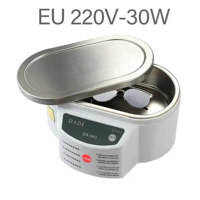 Dual Frequency 30W 50W Ultrasonic Cleaner Jewelry Glasses EU 220V-30W