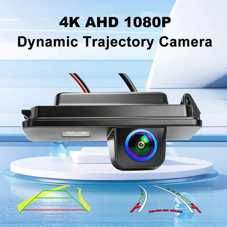 AHD 1080P Dynamic Track Rear View Camera Fit VW Magotan Golf7 Scirocco Phaeton Beetle Skoda Superb Dynamic Trajectory Waterproof by InterCyprus Trading Ltd