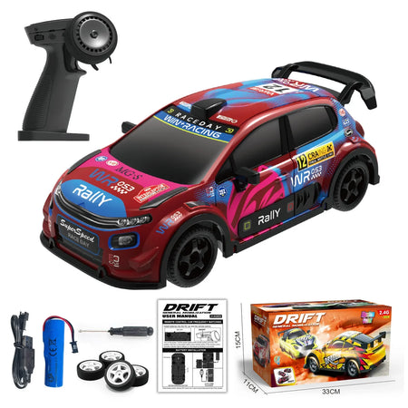 1:18 Remote Control Car &ndash; Glow In Dark 2.4G RC Speed PY386-red