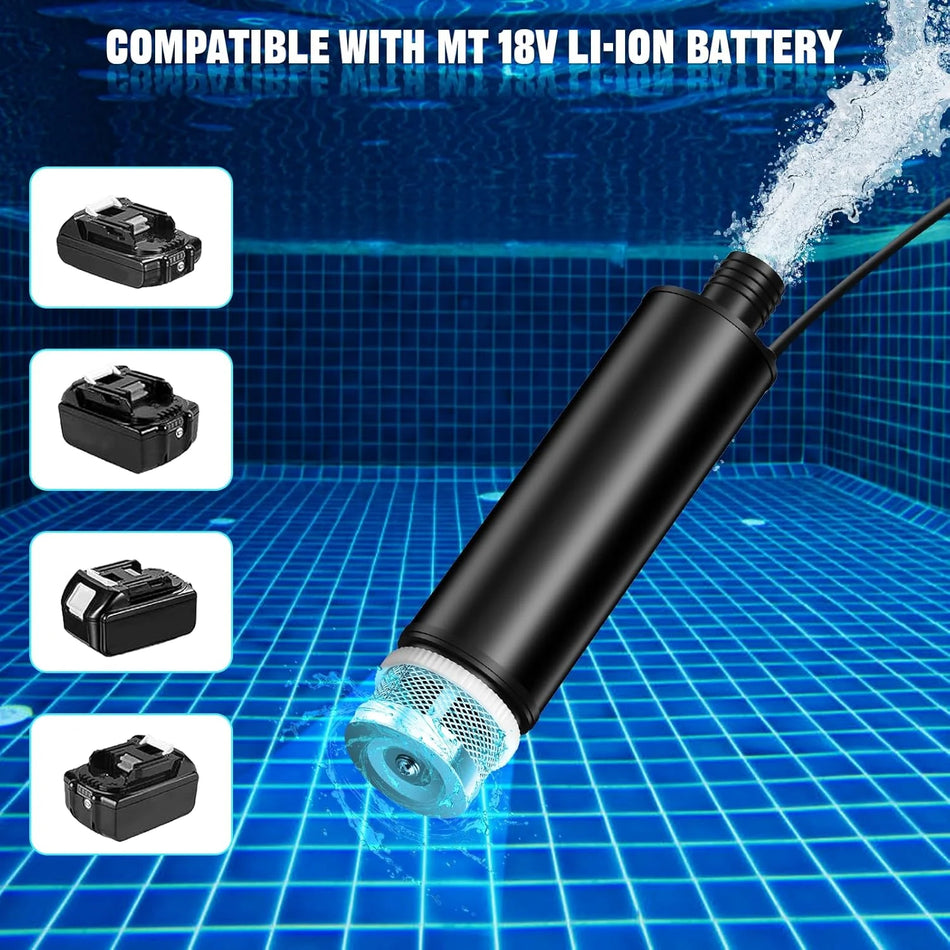Pompa sommersa senza fili 635GPH per batteria Makita 18V giardino drenaggio