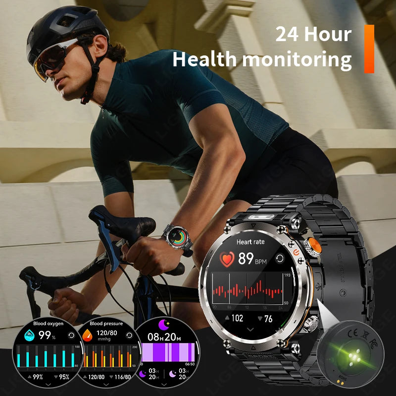 Outdoor Smart Watch Men LED Flashlight &ndash; Long Battery Life