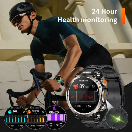 Outdoor Smart Watch Men LED Flashlight &ndash; Long Battery Life