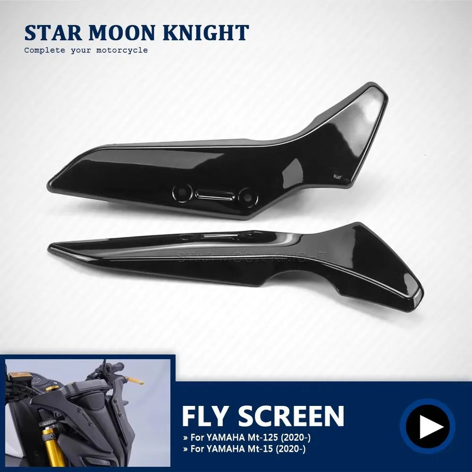 Yamaha MT-125 MT-15 vindruteskydd sidoflygskärm tillverkad av PC-polykarbonat passar modeller 2020-2023
