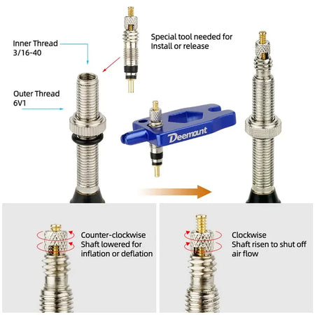 Brass Presta Valve Core Set &ndash; Durable CNC-Machined Parts