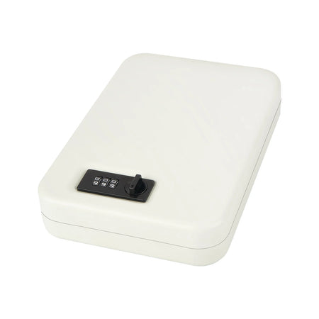 Dialing Wheel Password Gun Safe Box &ndash; Three Digit Security WHITE
