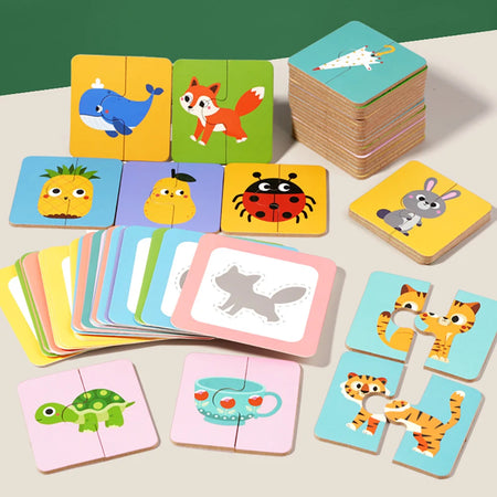 Wooden Animals Matching Game &ndash; Early Learning Skills