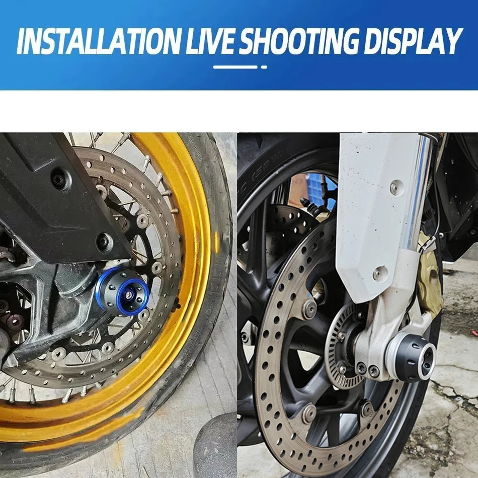 Triumph Tiger 1200 Explorer Front Wheel Axle Crash Slider Stainless Steel