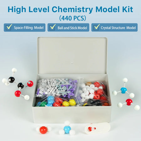 High Level Chemistry Molecular Model Kit &ndash; 440 Pieces for Inorganic and Organic Visualization Default Title