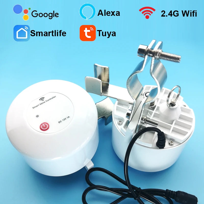 Pametni Tuya WiFi ventil za vodo in plin s časovnikom, DN15/DN20, Alexa