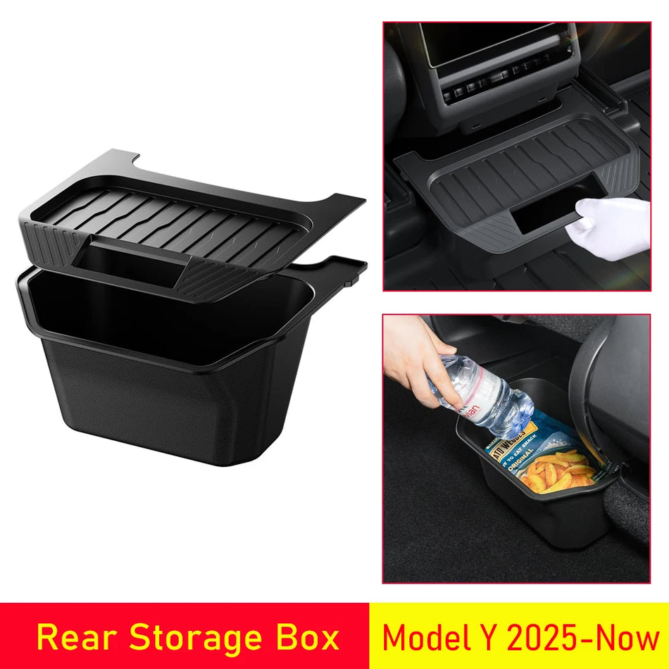 Mittelkonsole-Organizer und Kick-Pads für Tesla Model Y Juniper 2025 2026