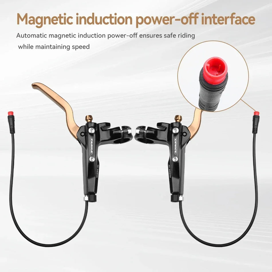 TANKE E-Bike MTB 4 Piston Hydraulic Disc Brake Set &ndash; Ultralight High-Performance Braking