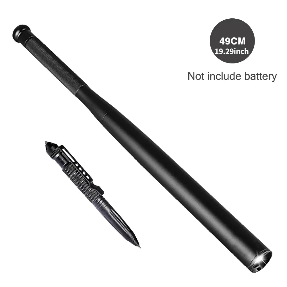 Self Defense Flashlight Stick LED Baseball Bat &ndash; Waterproof 49cm  with pen