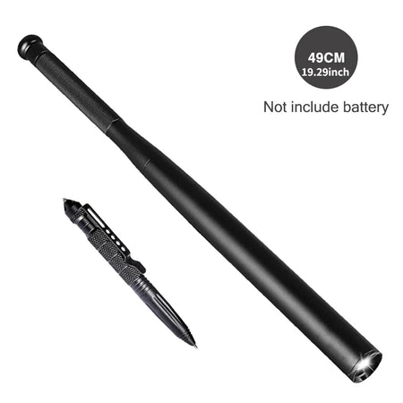 Self Defense Flashlight Stick LED Baseball Bat &ndash; Waterproof 49cm  with pen