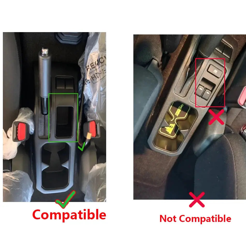 Center Console Armrest Storage Box for Suzuki Jimny JB74 PU Leather ABS Plastic by InterCyprus Trading Ltd