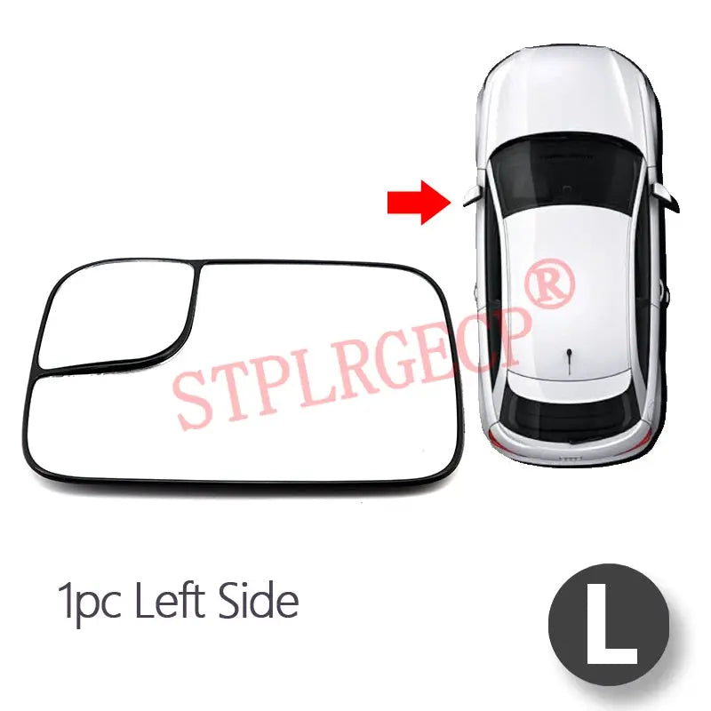 Driver or Passenger Rearview Side Mirror Lens Door Wing Mirrors Glass with Heating for Dodge RAM 1500 2500 3500 2005-2009 by InterCyprus Trading Ltd