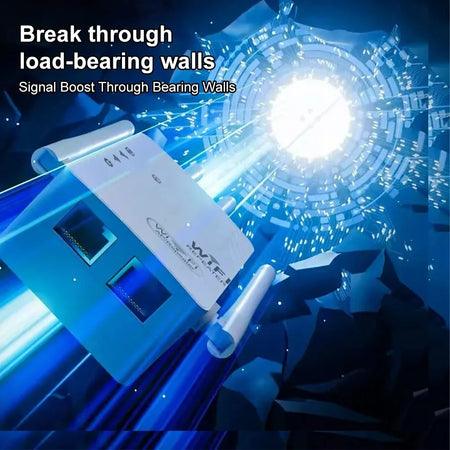 kebidumei 1200Mbps Dual-Band WiFi Range Extender with 6 High Gain Antennas