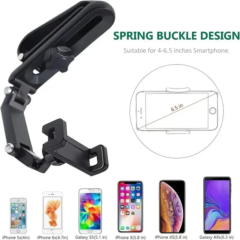 360 Degree Rotatable Car Phone Holder &ndash; Rearview Clip