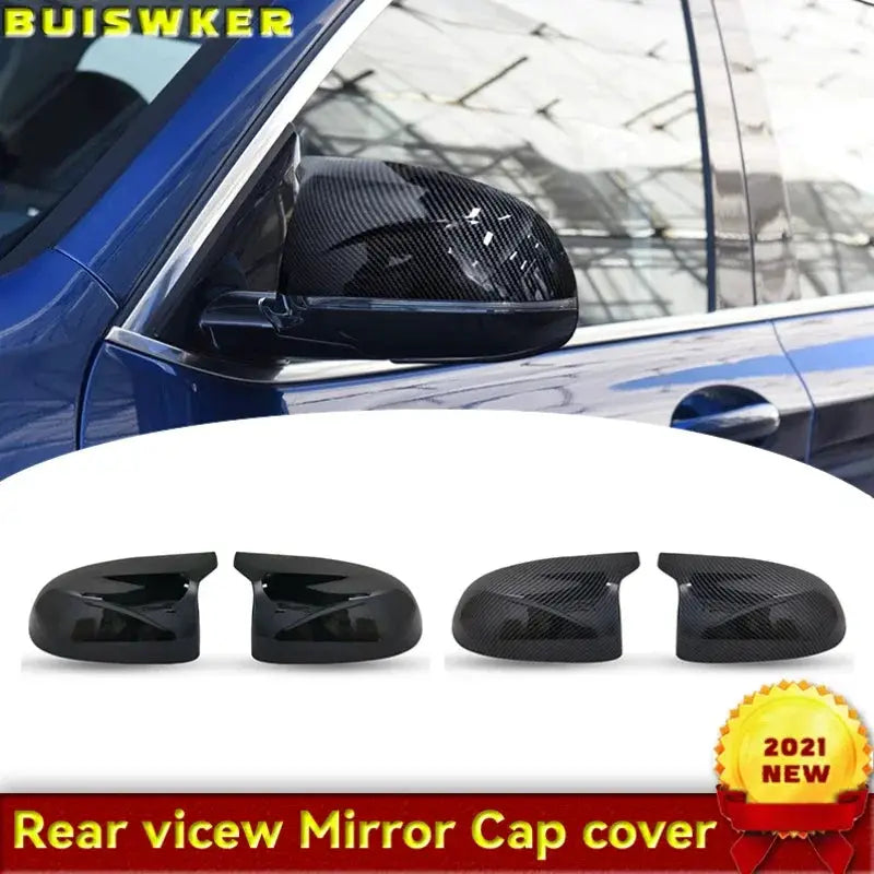 Car Rearview Side Mirror Cover Wing Cap Exterior Trim For BMW X3 G01 X4 G02 X5 G05 X6 G06 X7 G07 2018 - 2020 Replacement by InterCyprus Trading Ltd