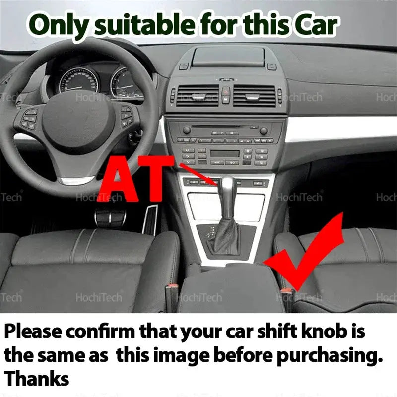 Led PU Leather LED Gear Shift Knob Automatic Gear Shifter Lever Handle for BMW X3 E83 2004-2010 Thumb Gear Shift Knob by InterCyprus Trading Ltd