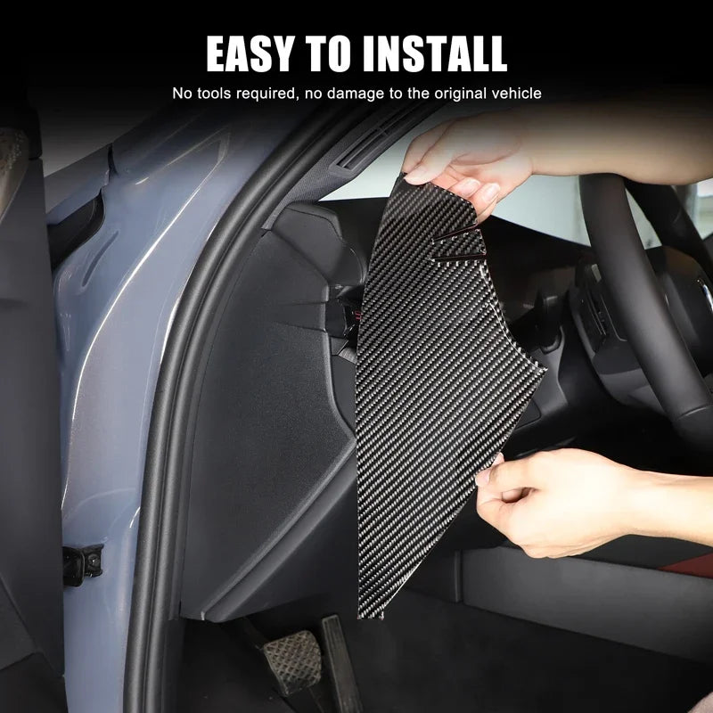 Dva kusy měkké samolepky na ochranu dveří z uhlíkových vláken BMW G60